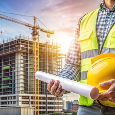 construction-worker-holds-ruler-front-building-construction